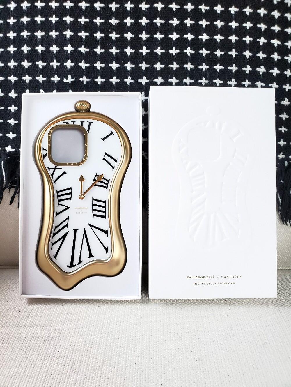 Casetify Salvador Dalí Melting Clock iPhone Pro Max Case Gold & White
